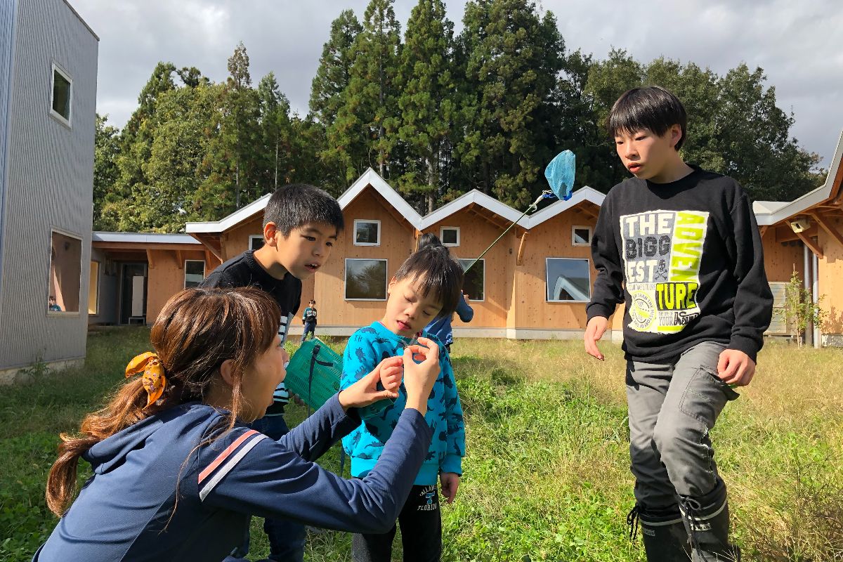 まごころ学園の中庭